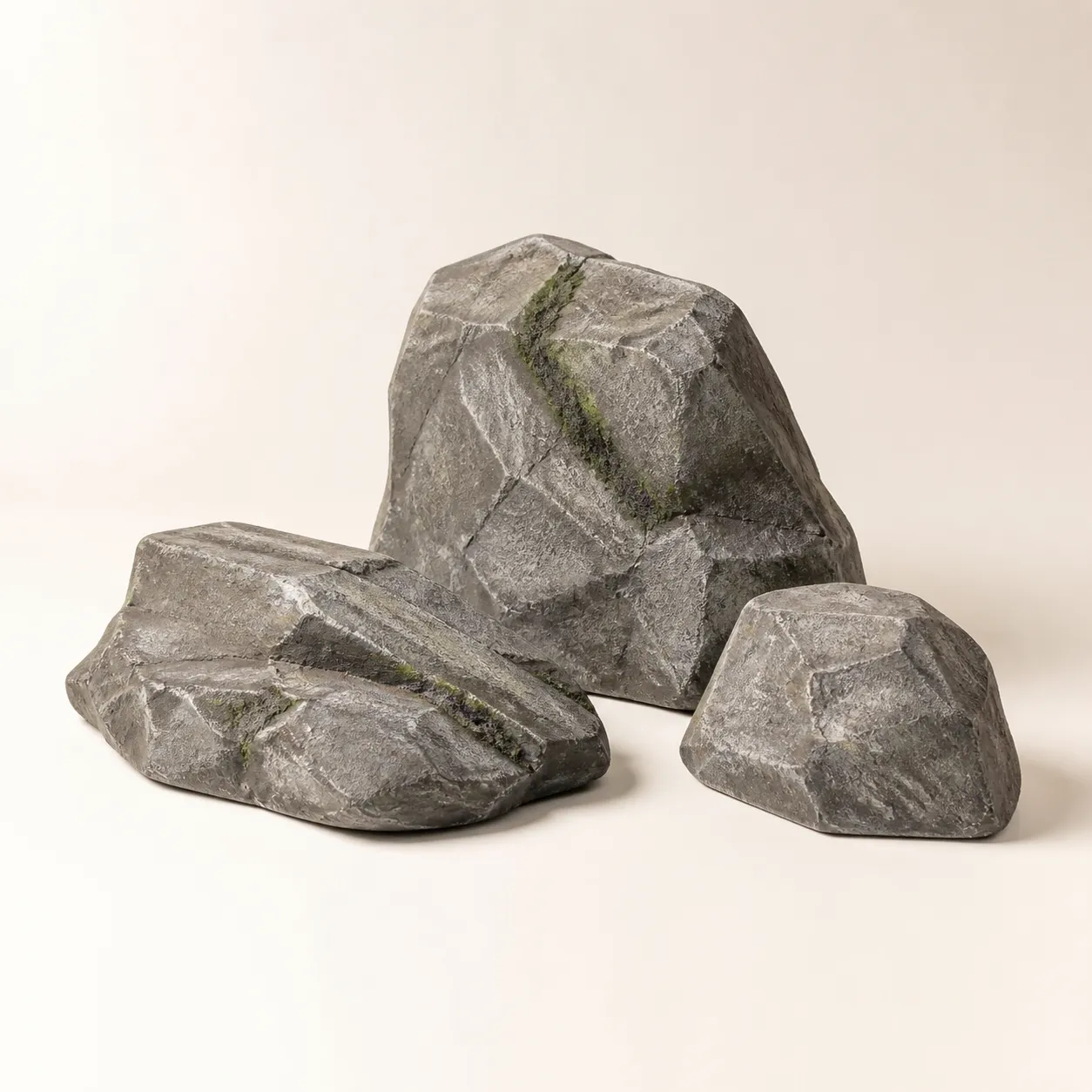 Conjunto de rocas escénicas grises de Ficticia Props